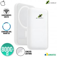 Carregador Power Bank 8000mAh Com Magsafe XC-BANK-15 X-Cell - Branco